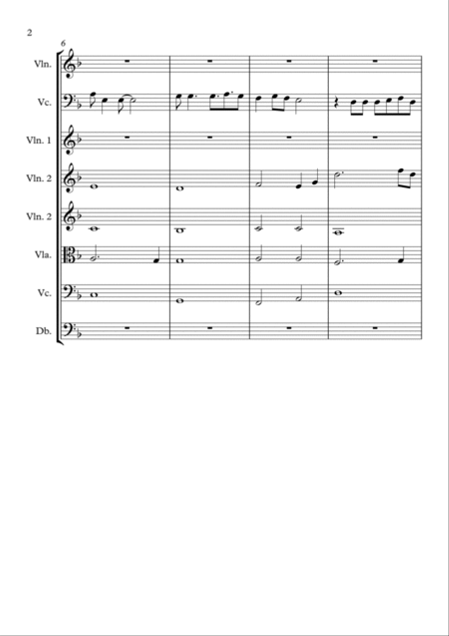 Ohne Dich String Quartet scores gallery preview page 2