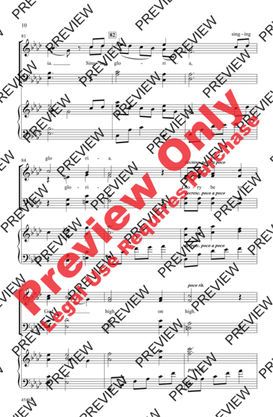 A Night of Angels A Night of Angels 4-Part scores gallery preview page 10