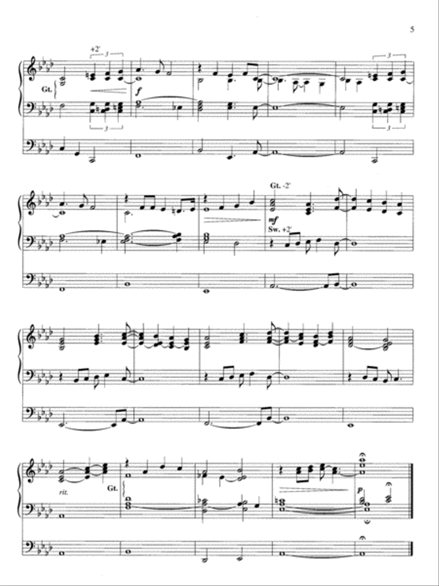 Songs of Praise Organ scores gallery preview page 4