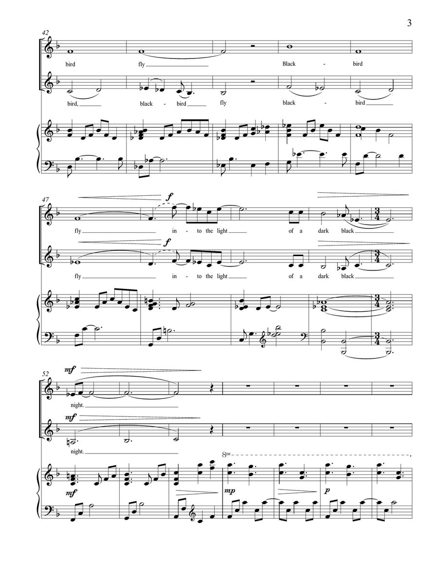 Blackbird 2-Part scores gallery preview page 3