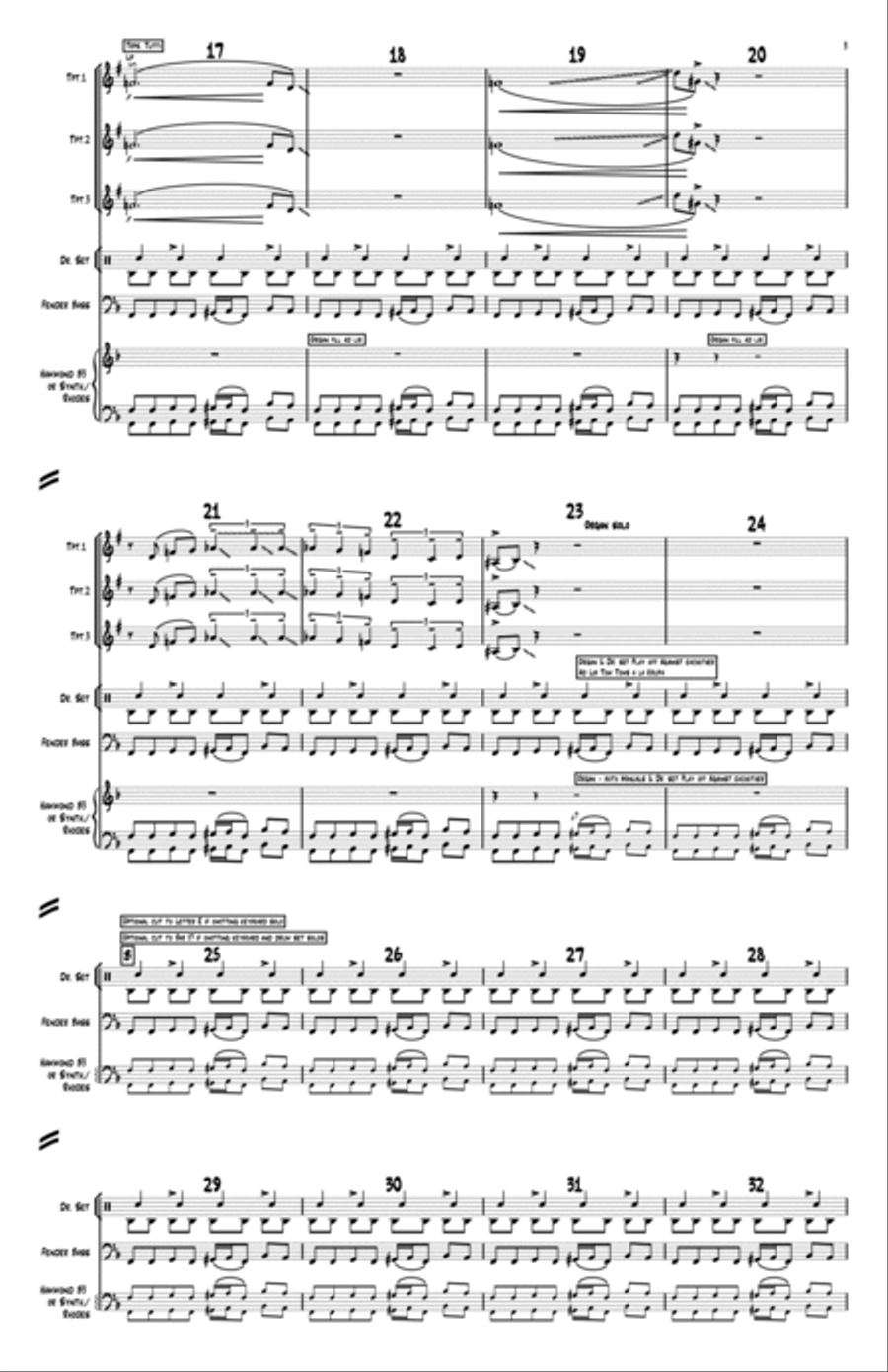 Peter Gunn Full Orchestra scores gallery preview page 5
