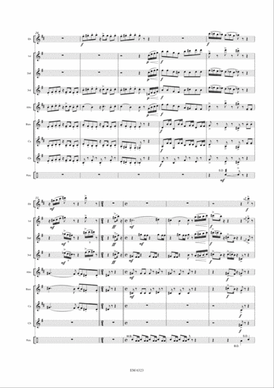 Japanese Songs for Clarinet Choir Clarinet Choir scores gallery preview page 4