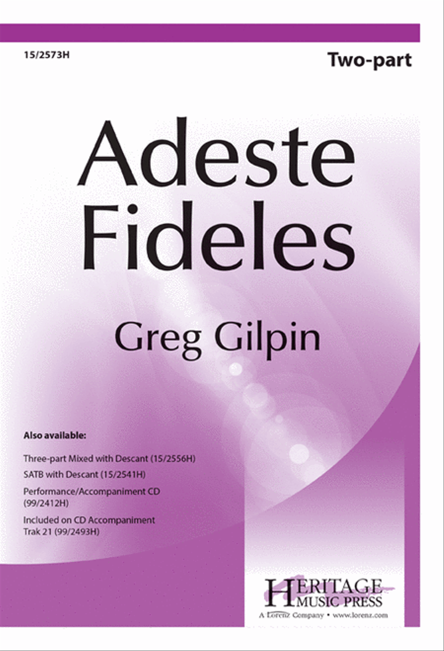 Adeste Fideles 2-Part scores gallery preview page 1