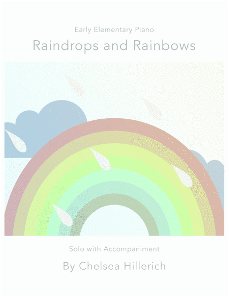 Raindrops and Rainbows – Piano Solo with Accompaniment Easy Piano scores gallery preview page 1