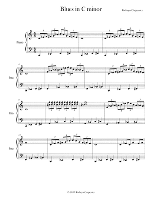 Blues in C minor (Piano)