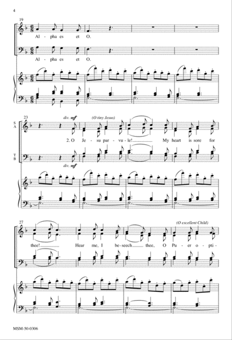 In dulci jubilo In dulci jubilo Divisi scores gallery preview page 3