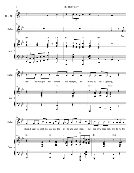 The Holy City (Solo and SATB) image number null