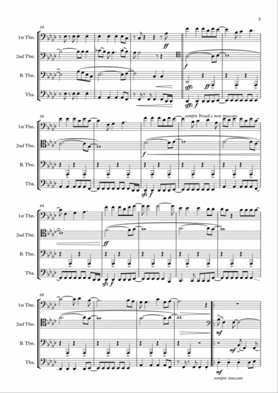 Viva La Vida Viva La Vida Brass Ensemble scores gallery preview page 3