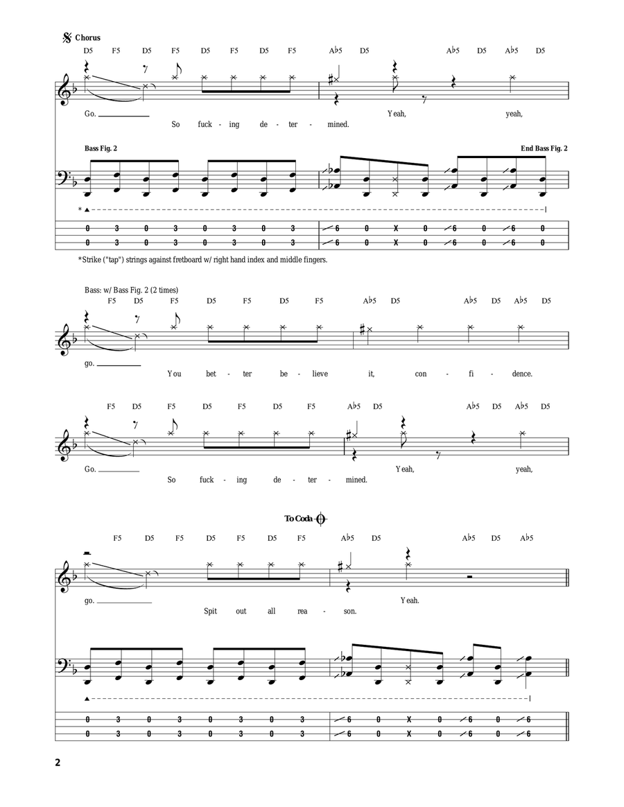 Determined Electric Guitar scores gallery preview page 2