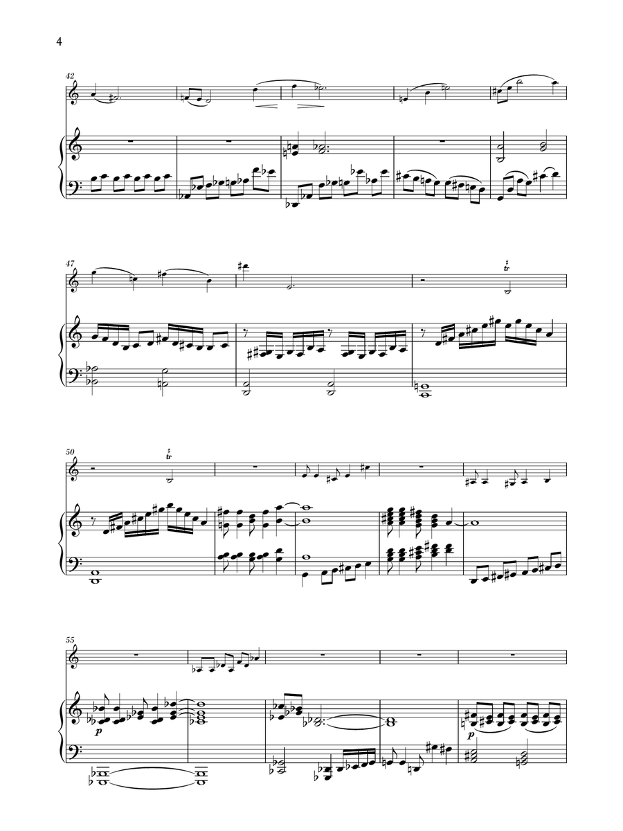 Sonata For Clarinet And Piano Clarinet Solo scores gallery preview page 4