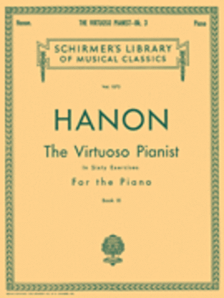 Book cover for Virtuoso Pianist in 60 Exercises - Book 3