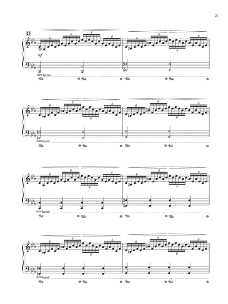 Super Mario World Castle Background Music Piano Solo scores gallery preview page 2