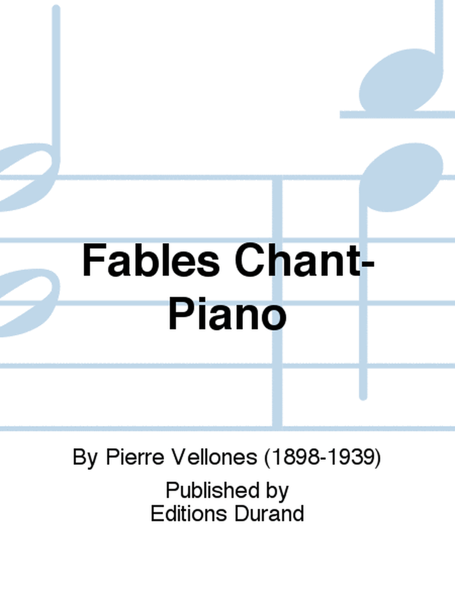 Fables Chant-Piano