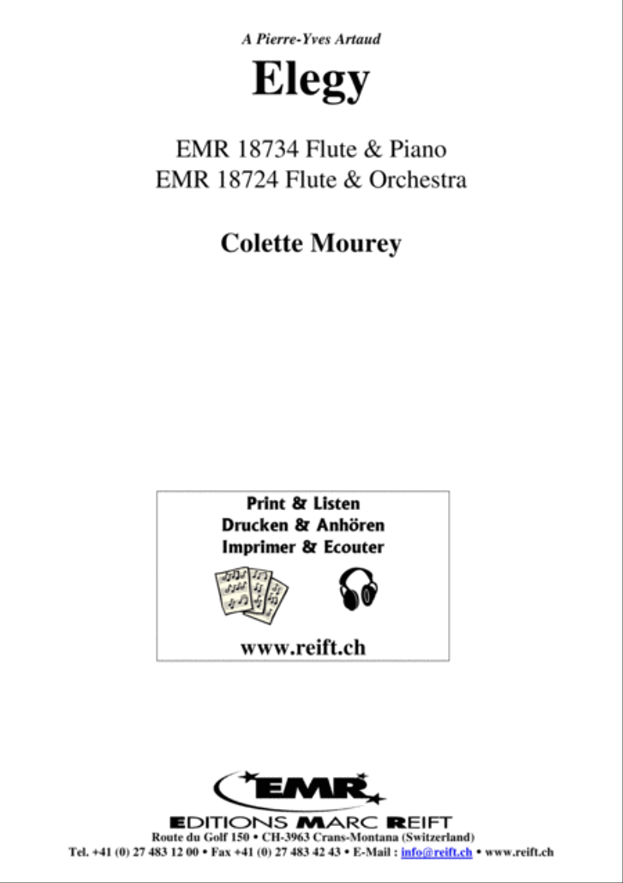 Elegy Flute Solo scores gallery preview page 2