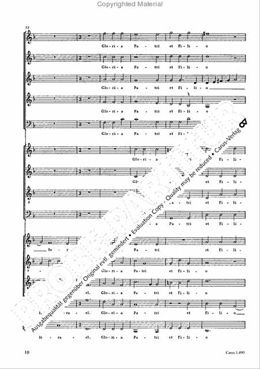 Nunc dimittis servum 4-Part scores gallery preview page 11