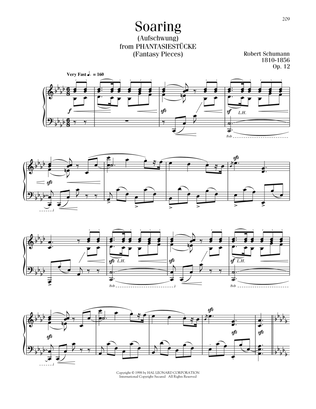 Book cover for Soaring (Aufschwung), Op. 12, No. 2