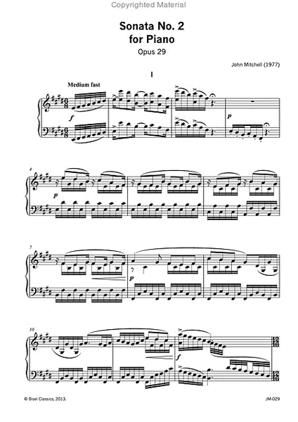 Sonata No. 2 for Piano, Opus 29