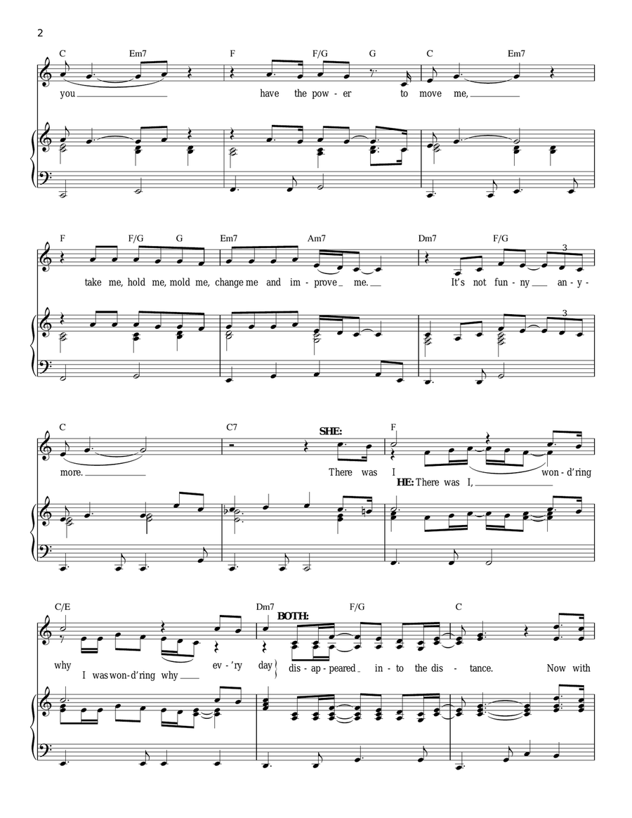 Only You (from Starlight Express) Piano, Vocal scores gallery preview page 2