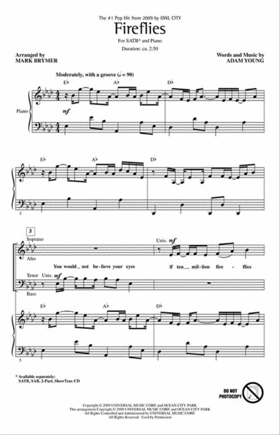 Fireflies Choir scores gallery preview page 2