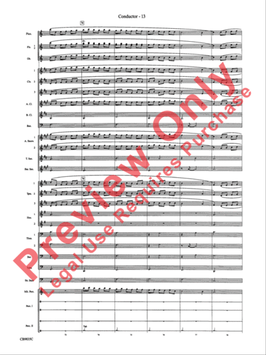 A Charlie Brown Christmas Concert Band scores gallery preview page 16