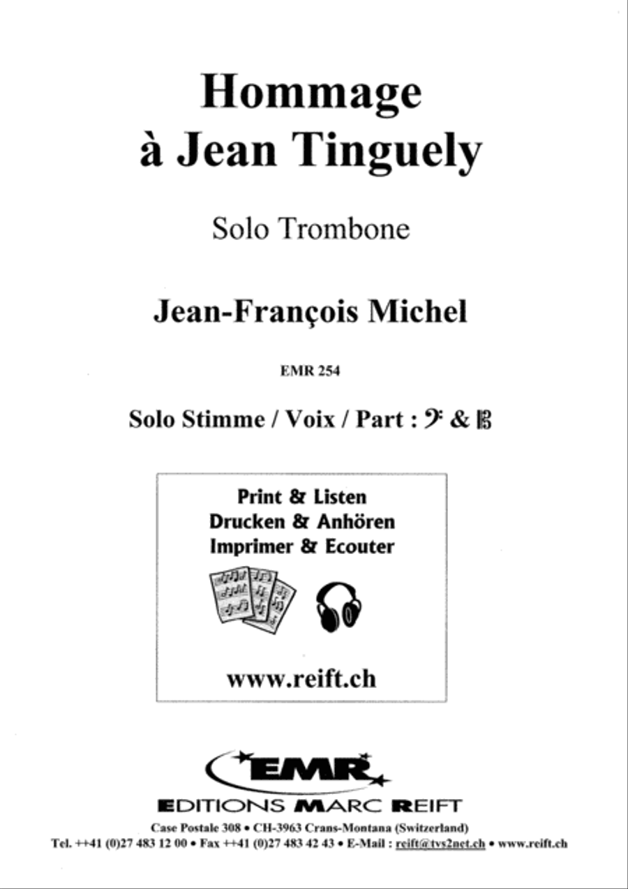 Hommage a Jean Tinguely Trombone Solo scores gallery preview page 2