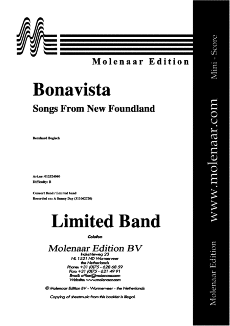 Bonavista Bonavista Concert Band scores gallery preview page 2