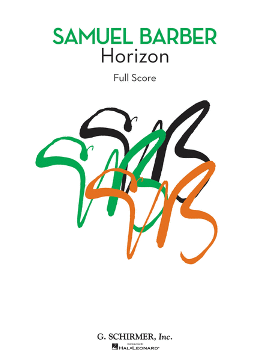 Horizon by Samuel Barber Chamber Orchestra - Sheet Music