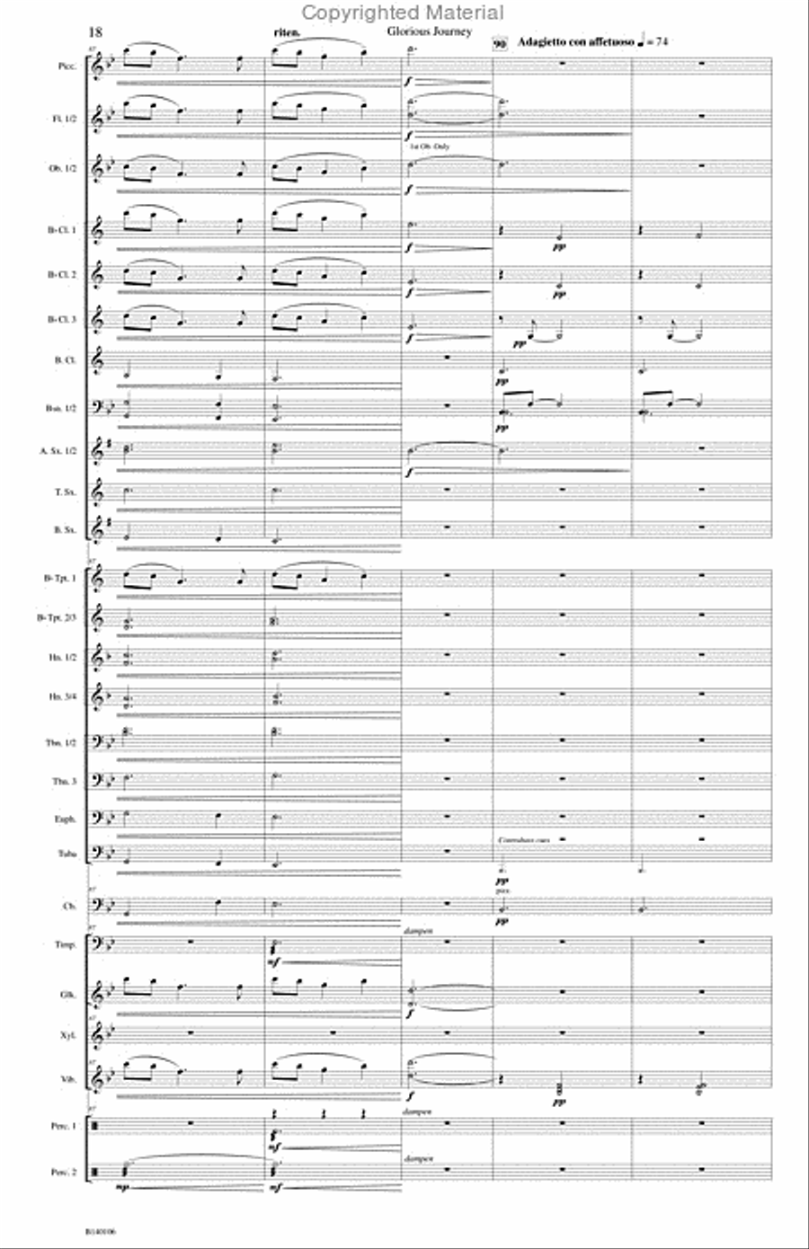 Glorious Journey Concert Band scores gallery preview page 21