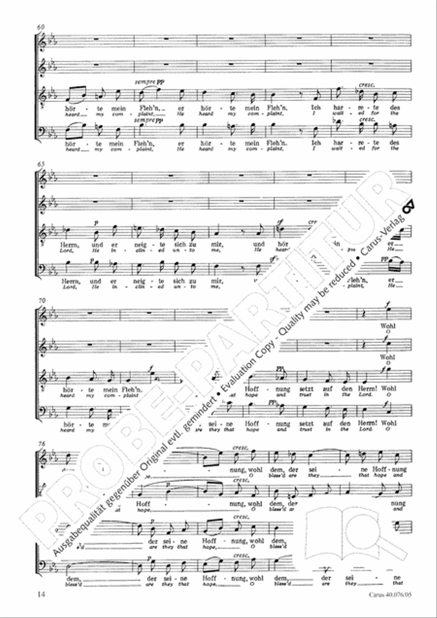 Hymn of Praise, MWV A 18 Hymn of Praise, MWV A 18 SSAATB scores gallery preview page 16