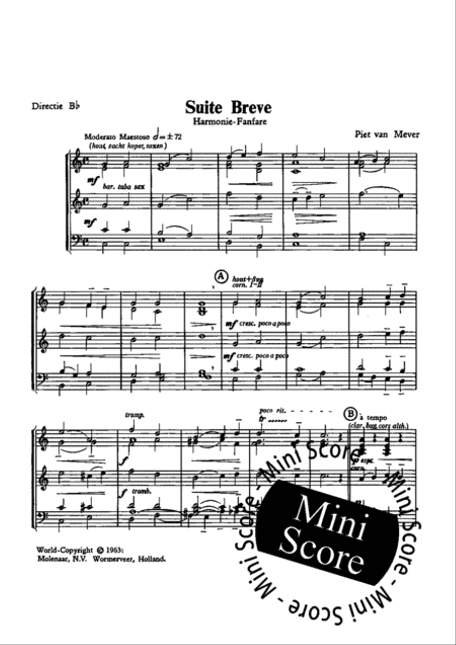 Suite Breve Concert Band scores gallery preview page 3