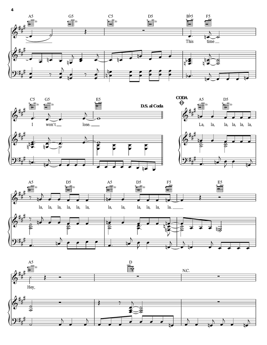 Party Up Party Up Piano, Vocal, Guitar scores gallery preview page 4