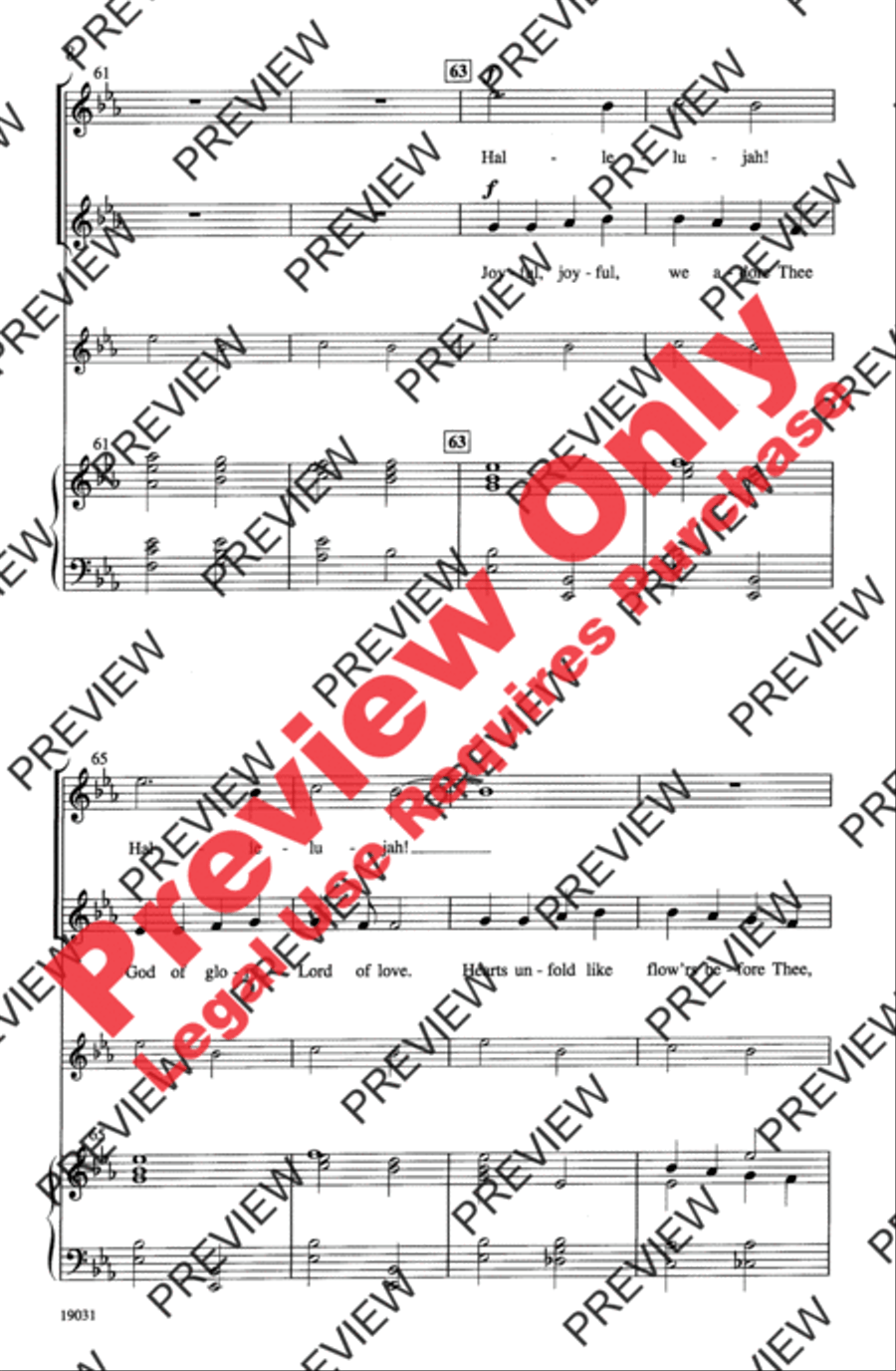 Hallelujah! Hallelujah! Unison Choir scores gallery preview page 8