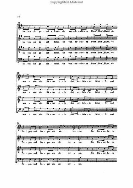 Sieben Vierstimmige Lieder O. Op. Av. 67