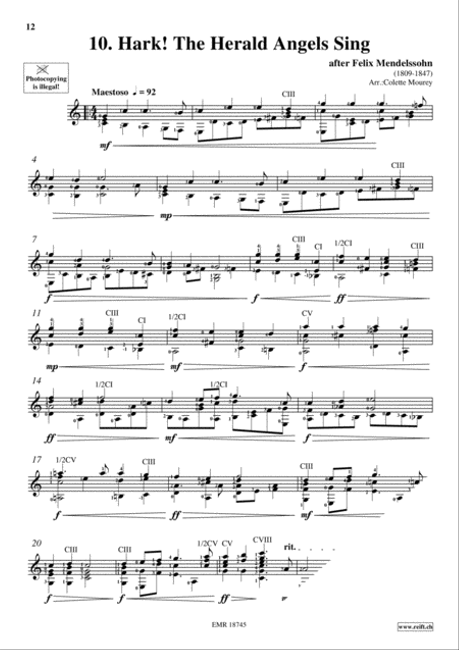 20 Greatest Christmas Hits Guitar scores gallery preview page 12