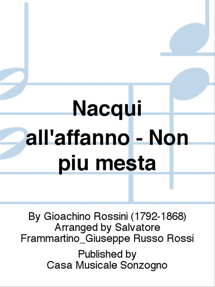 Nacqui all’affanno - Non più mesta Bassoon scores gallery preview page 1