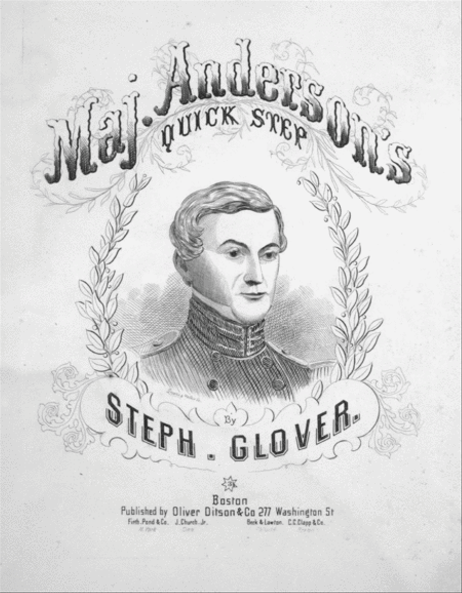 Maj. Anderson's Quick Step Piano Solo scores gallery preview page 1