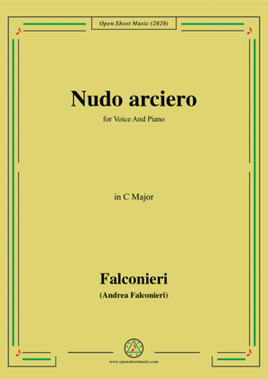 Falconieri-Nudo arciero,in C Major,for Voice and Piano