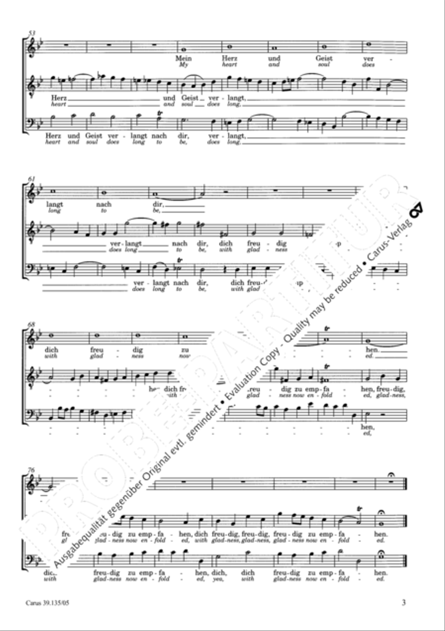 Trough blessed word and sacrament (In deinem Wort und Sakrament) 4-Part scores gallery preview page 4