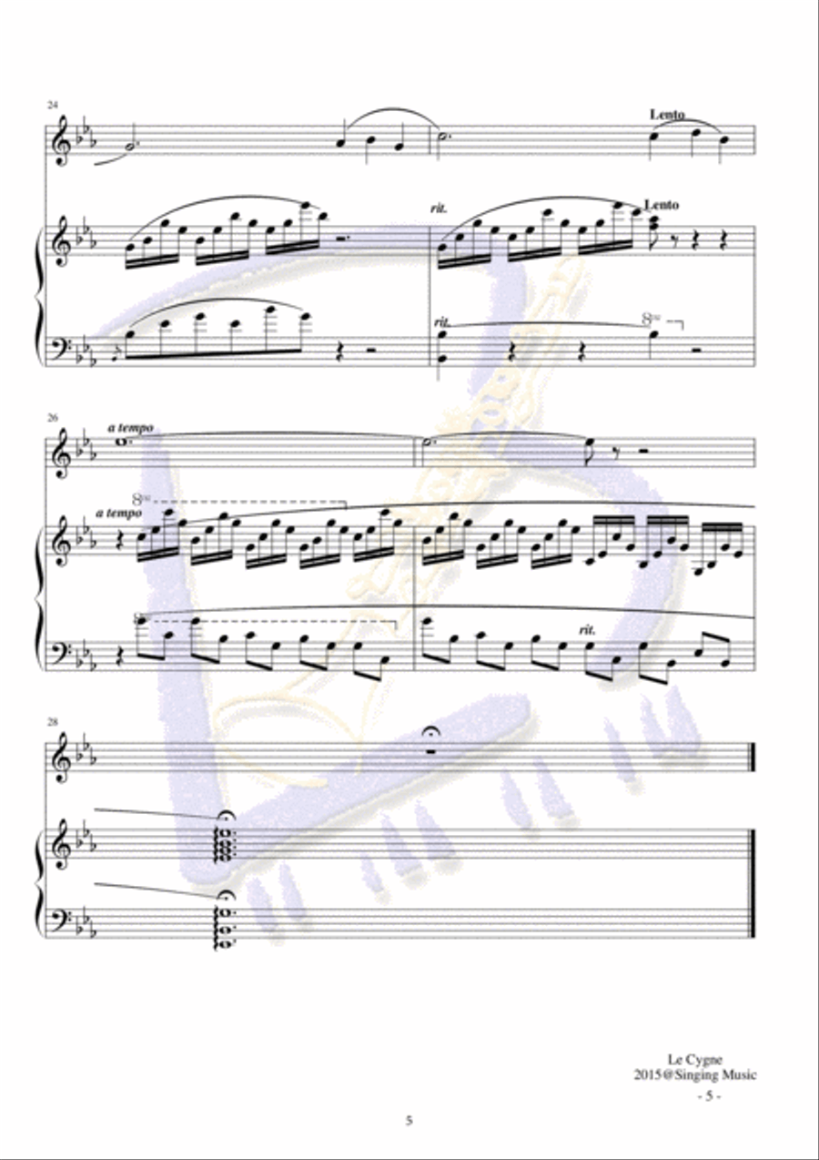 The Swan English Horn scores gallery preview page 5