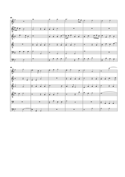 Ma bouche rit (arrangement for 6 recorders)