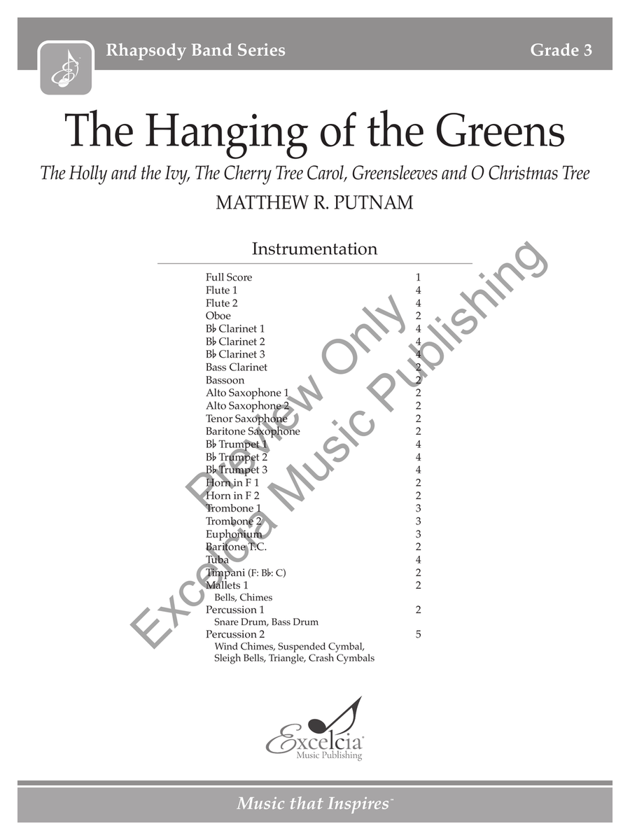 The Hanging of the Greens (Score) Concert Band scores gallery preview page 2