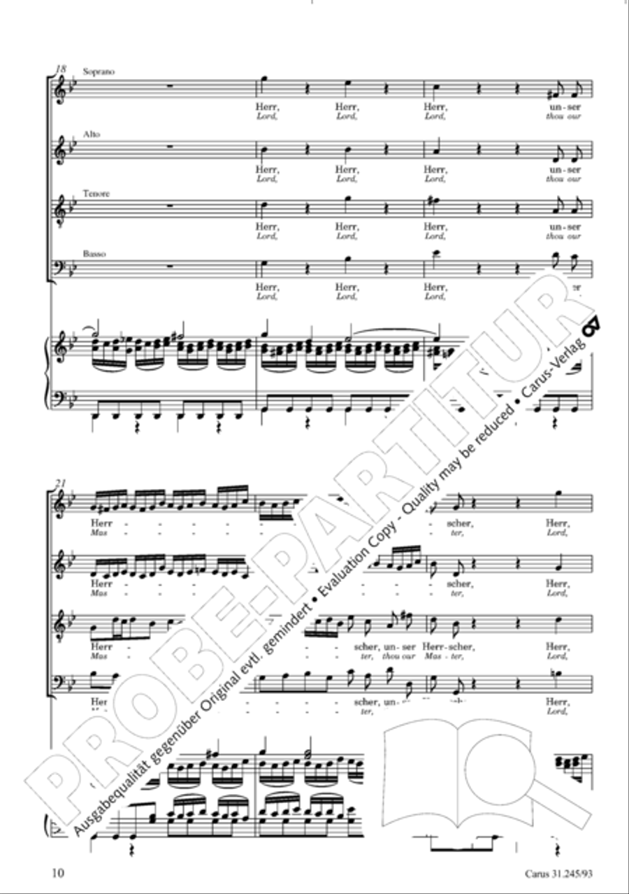 St. John Passion (Johannes-Passion) 4-Part scores gallery preview page 11