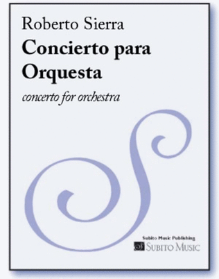 Book cover for Concierto para Orquesta concerto