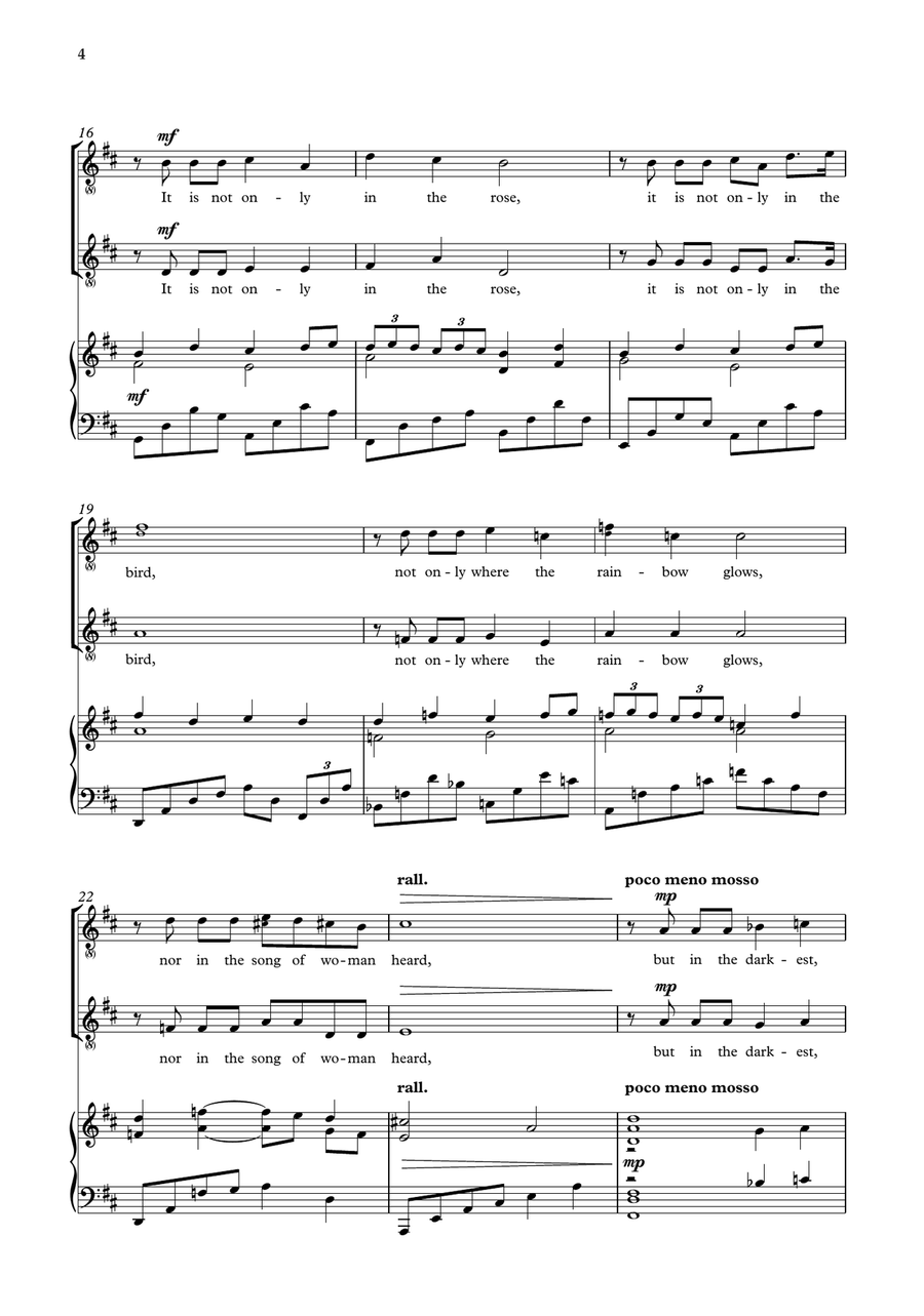 There alway something sings Unison Choir scores gallery preview page 4