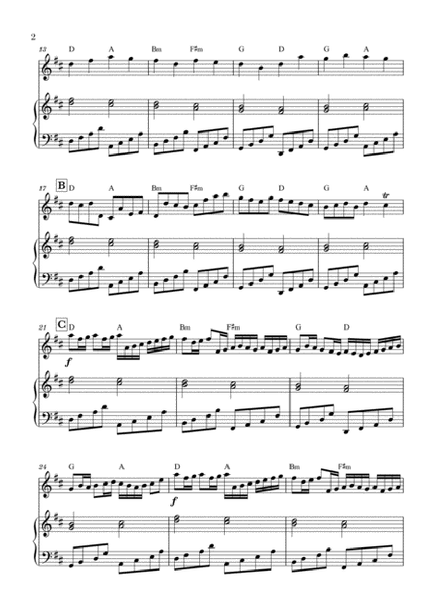 Canon in D for Violin and Piano (With Chords) image number null