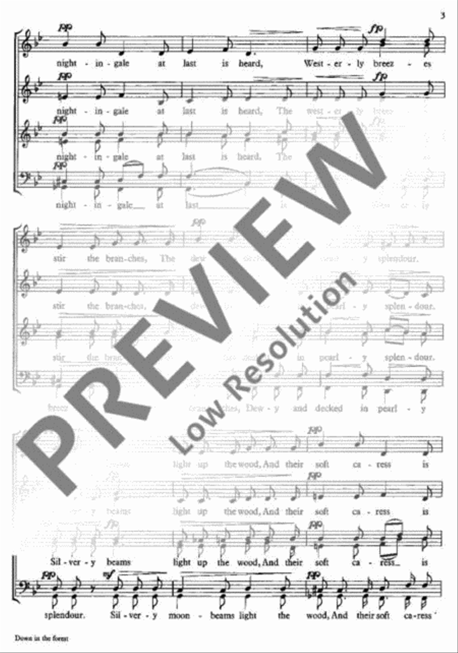 Songs of Nature 4-Part scores gallery preview page 4