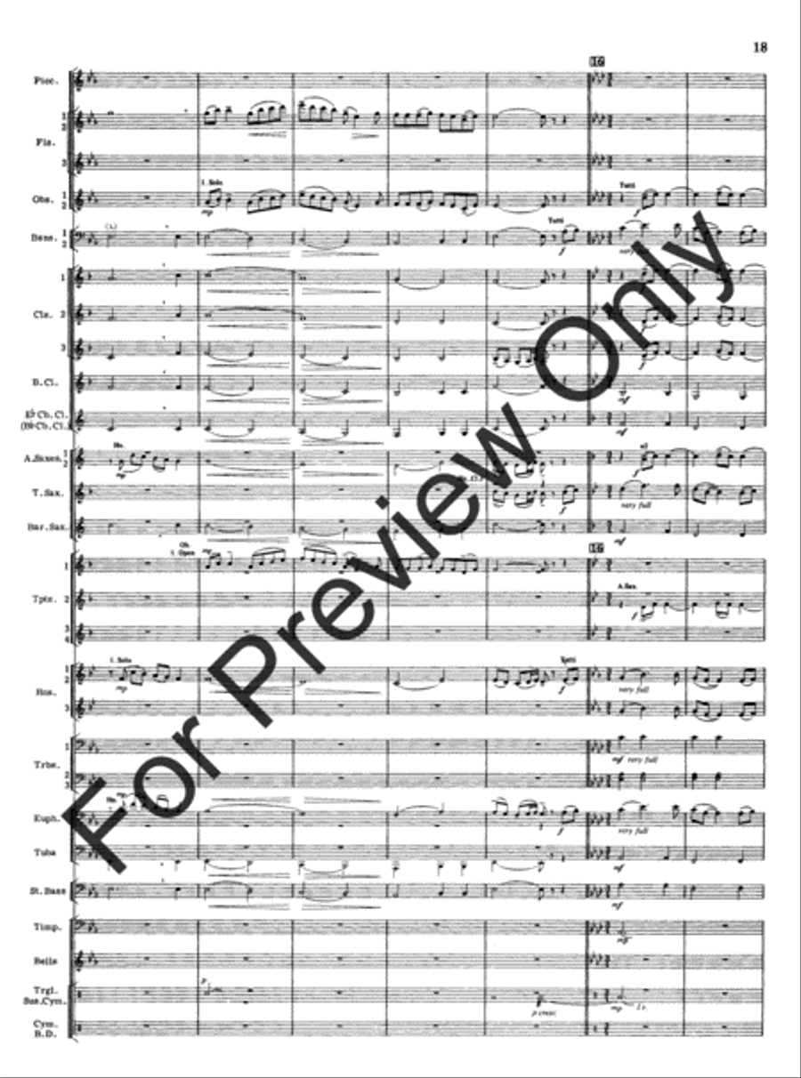 Appalachian Overture (Score) Concert Band scores gallery preview page 20