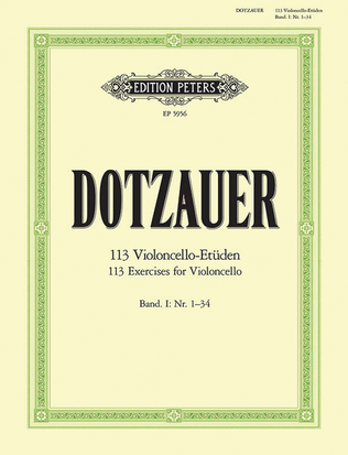 Book cover for 113 Exercises for Violoncello, Book 1