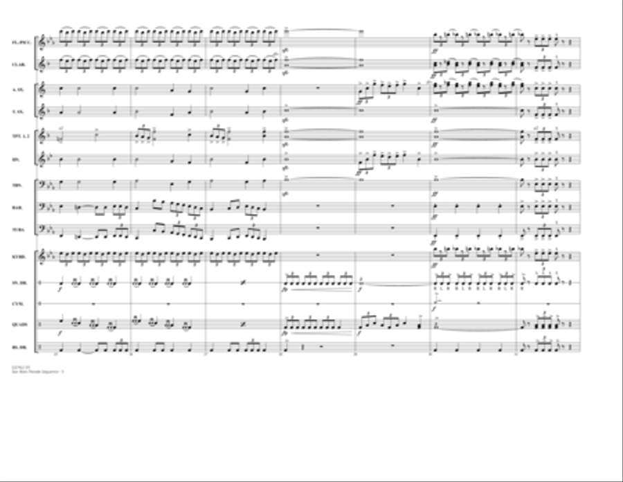 Star Wars Parade Sequence - Conductor Score (Full Score)