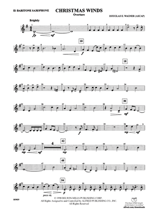 Christmas Winds (Overture): E-flat Baritone Saxophone